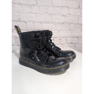 Dr. Martens Shiny Black Kids Boots